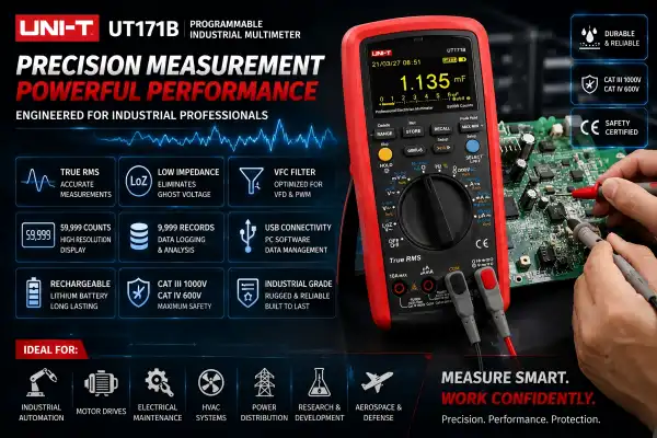 Why Choose the UT171B Programmable Industrial Multimeter for Professionals?